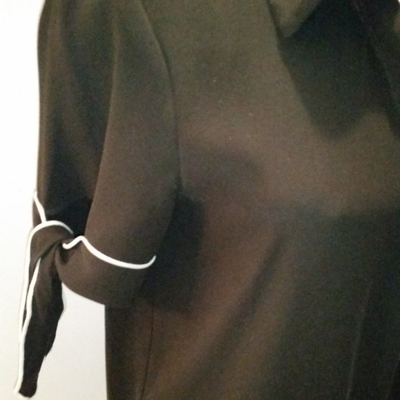 Zara Basic black collared short sleeve dress EUC - Picture 2 of 4